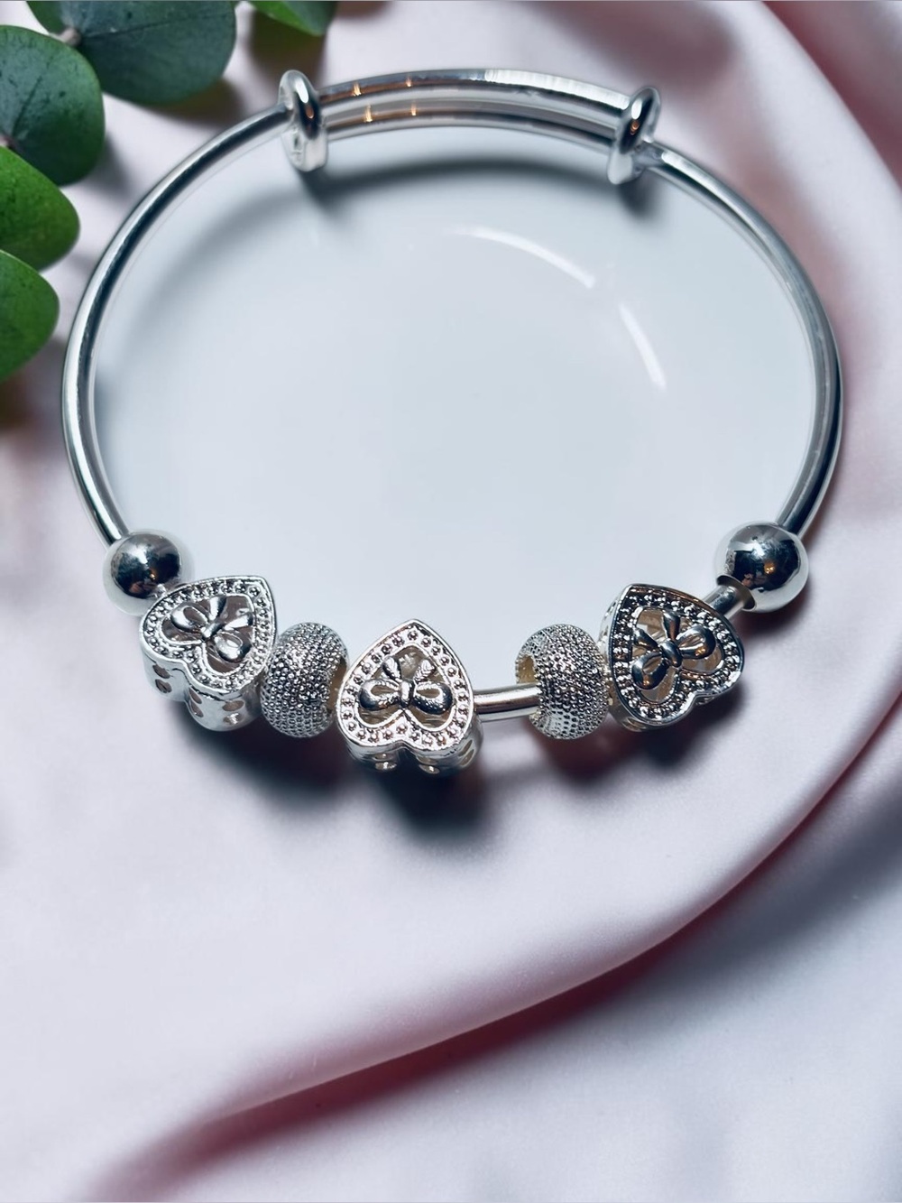 Mix & Match Bangle Deal! Choose Any 2 Silver Tone Charms or Cuffs
